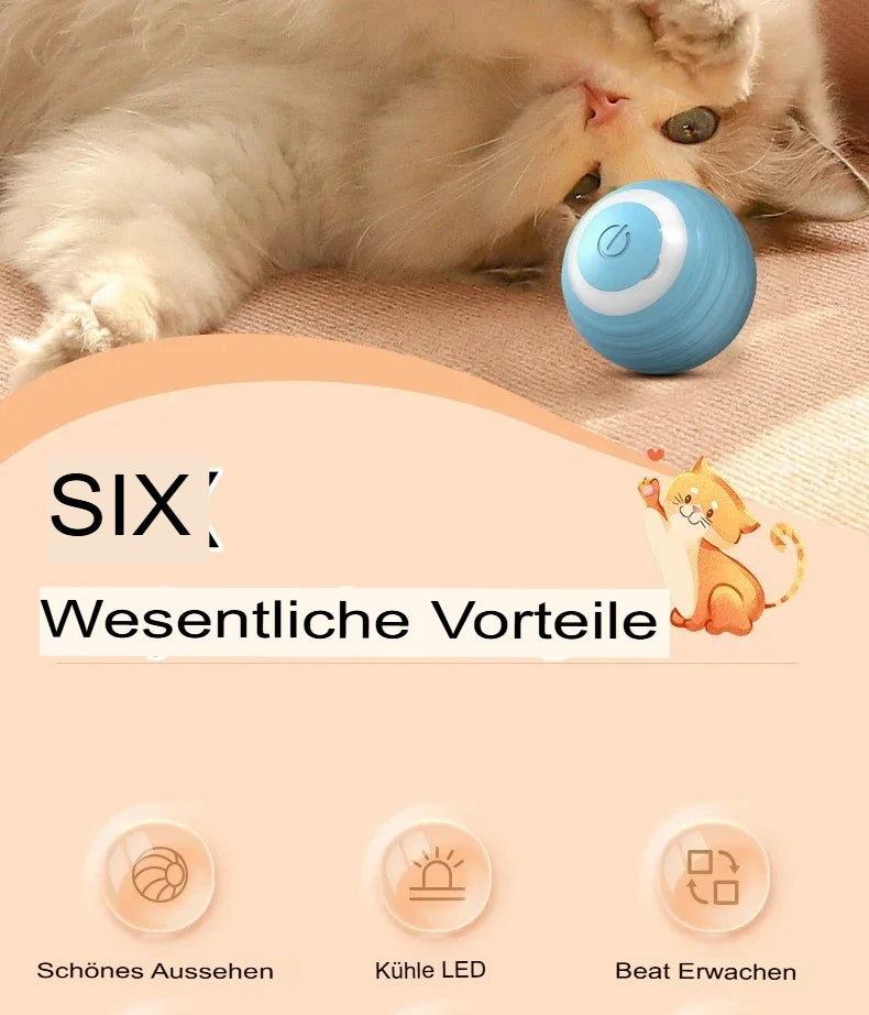 Intelligenter Interaktiver Katzenball – Automatisches Rollspielzeug für Hauskatzen
