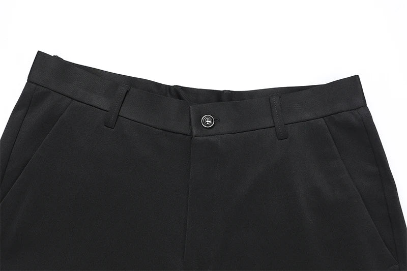Herren Anzughose – Elastisch, Gerade, Elegant & Bequem