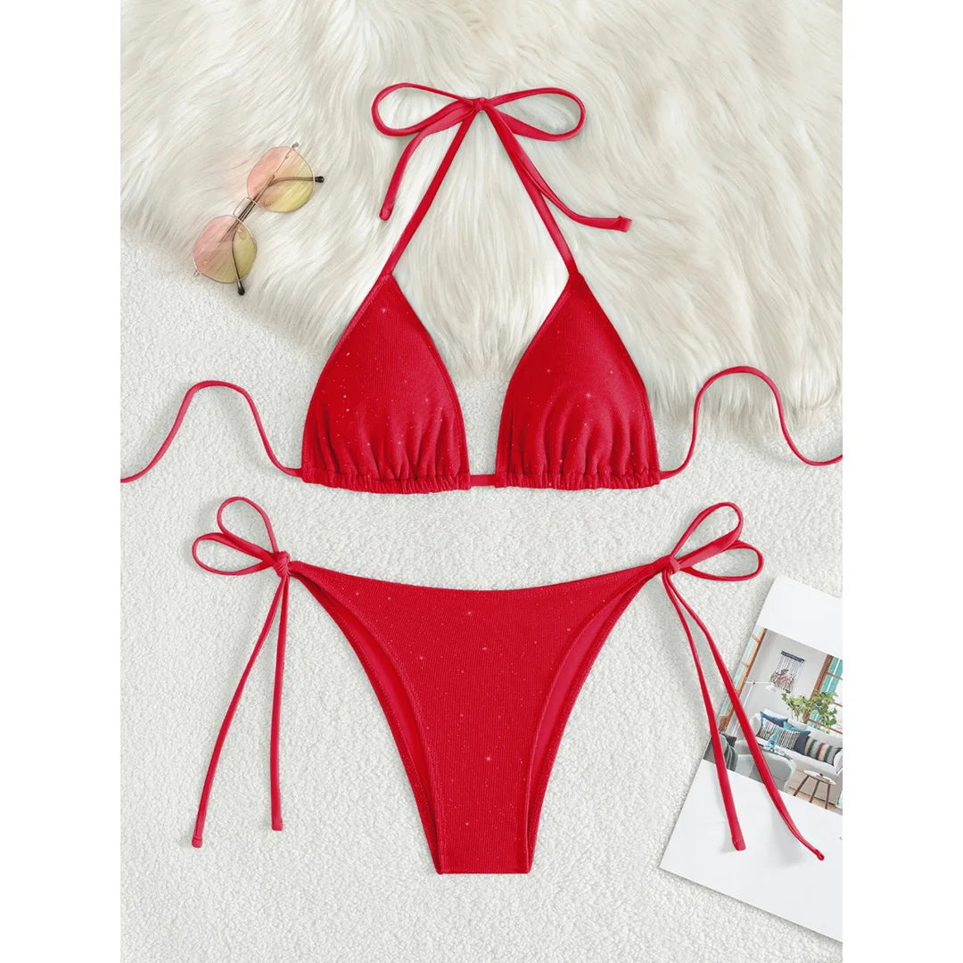 Bikini mit Glitzerdetails