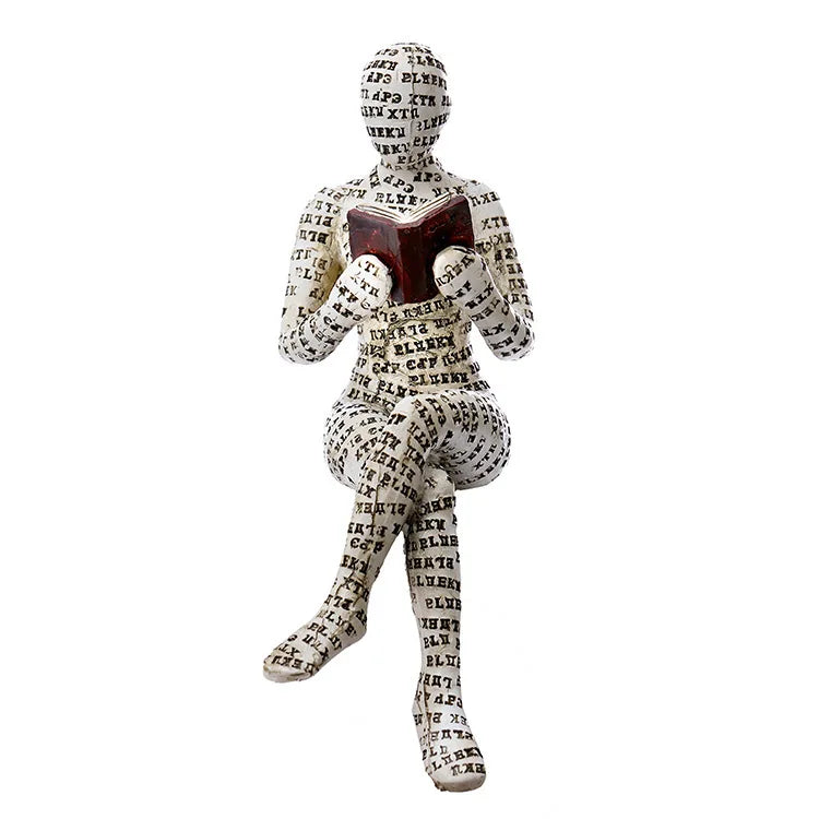 Abstrakte Skulptur & Yoga-Figur