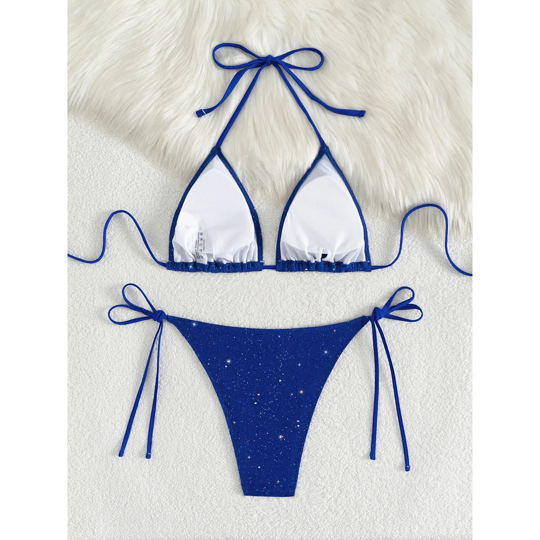 Bikini mit Glitzerdetails