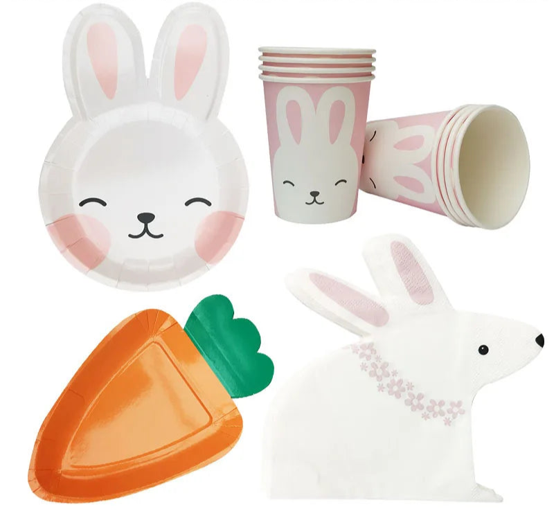 Osterdeko - Hase, Karotte & Eier