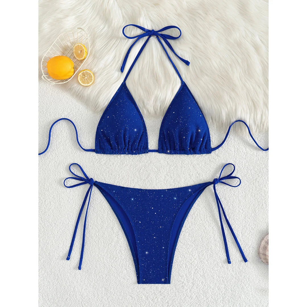 Bikini mit Glitzerdetails