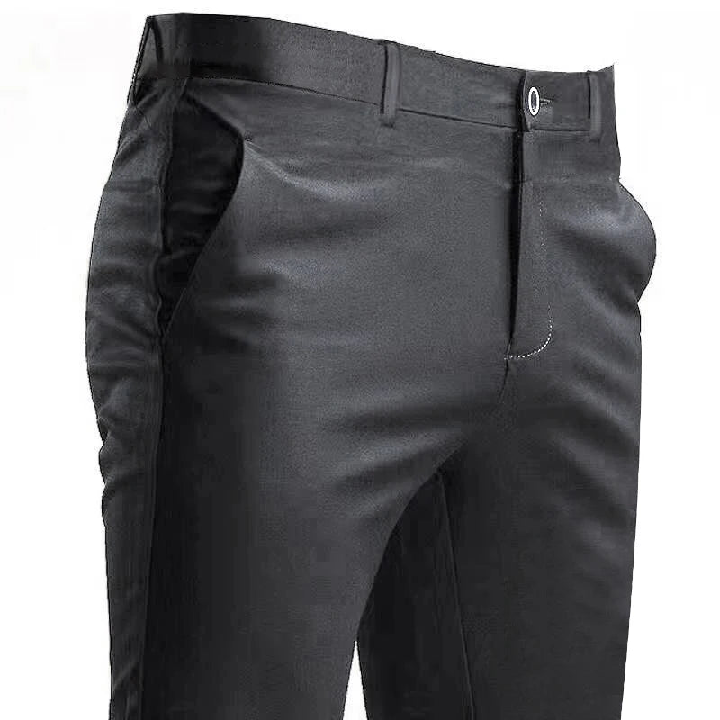 Herren Anzughose – Elastisch, Gerade, Elegant & Bequem