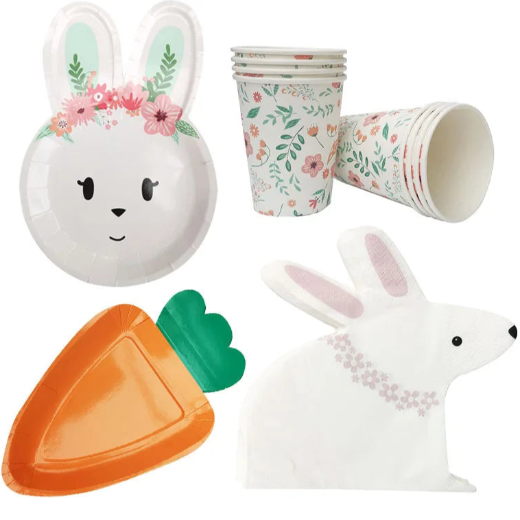 Osterdeko - Hase, Karotte & Eier