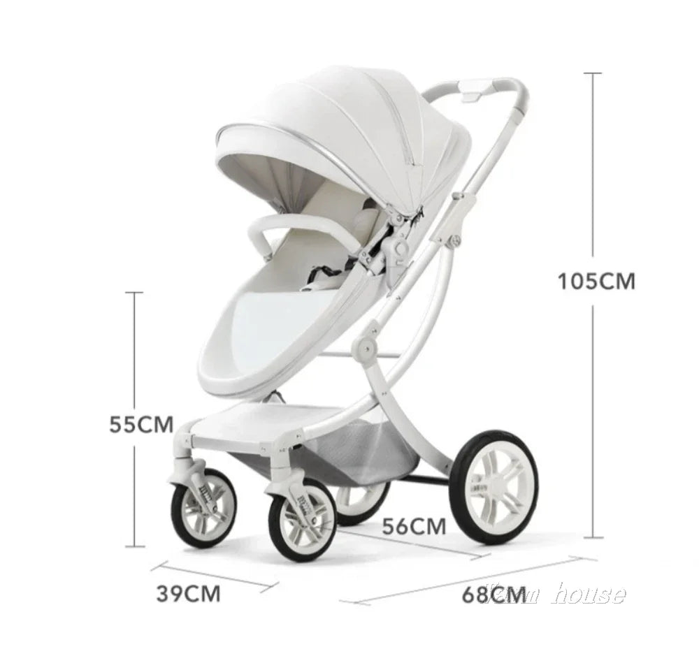 Luxuriöser 3-in-1-Kinderwagen