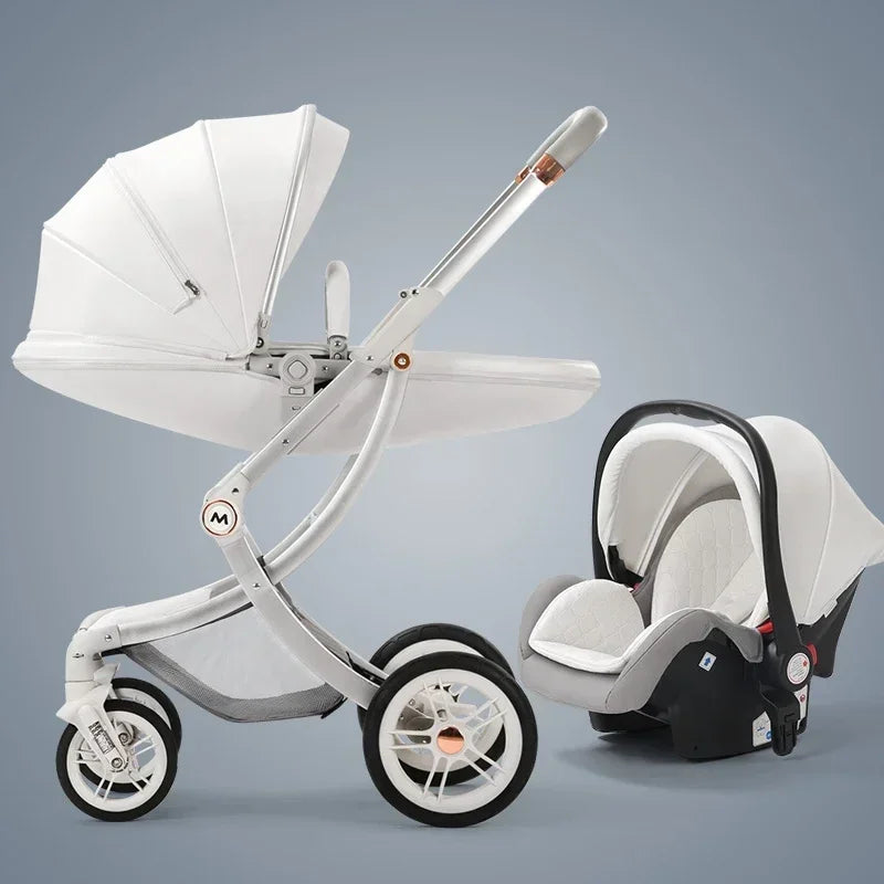 Luxuriöser 3-in-1-Kinderwagen