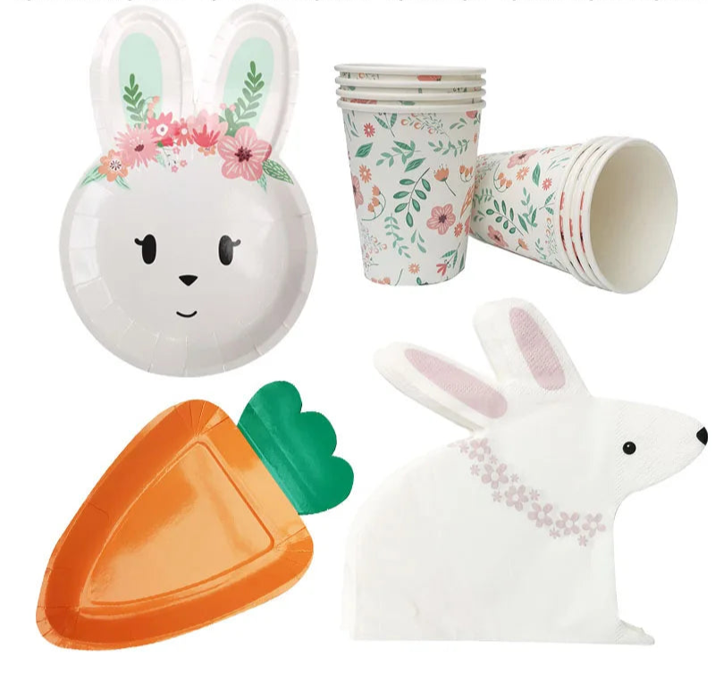 Osterdeko - Hase, Karotte & Eier