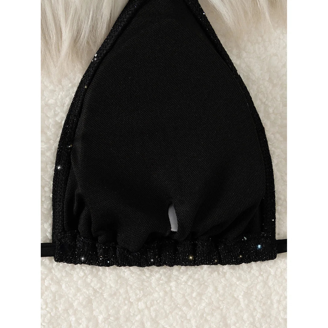 Bikini mit Glitzerdetails