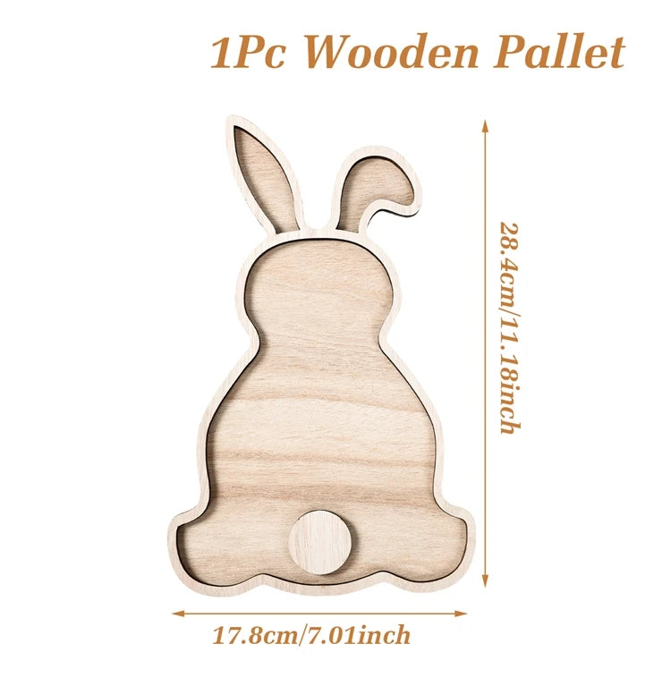 Osterhase Holztablett