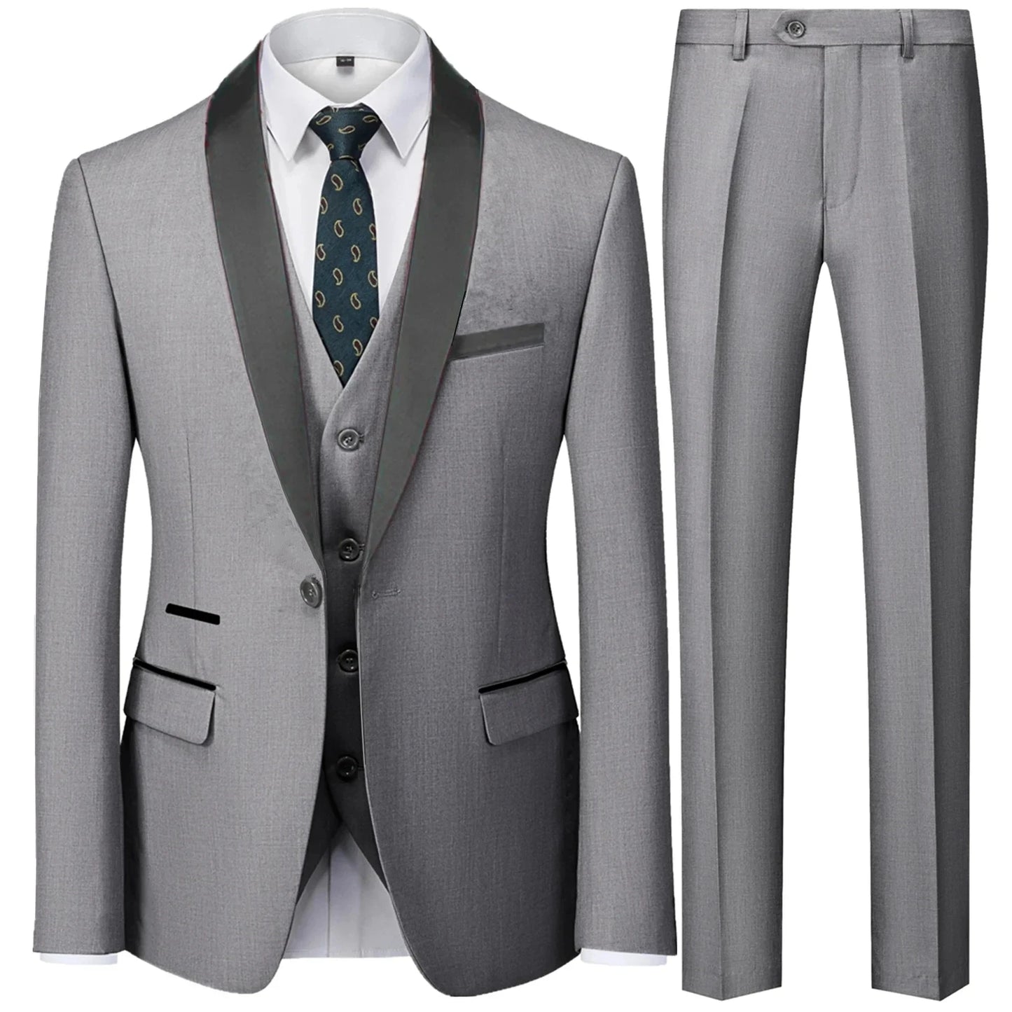 Business Herrenanzug 3-teilig – Blazer, Weste & Hose