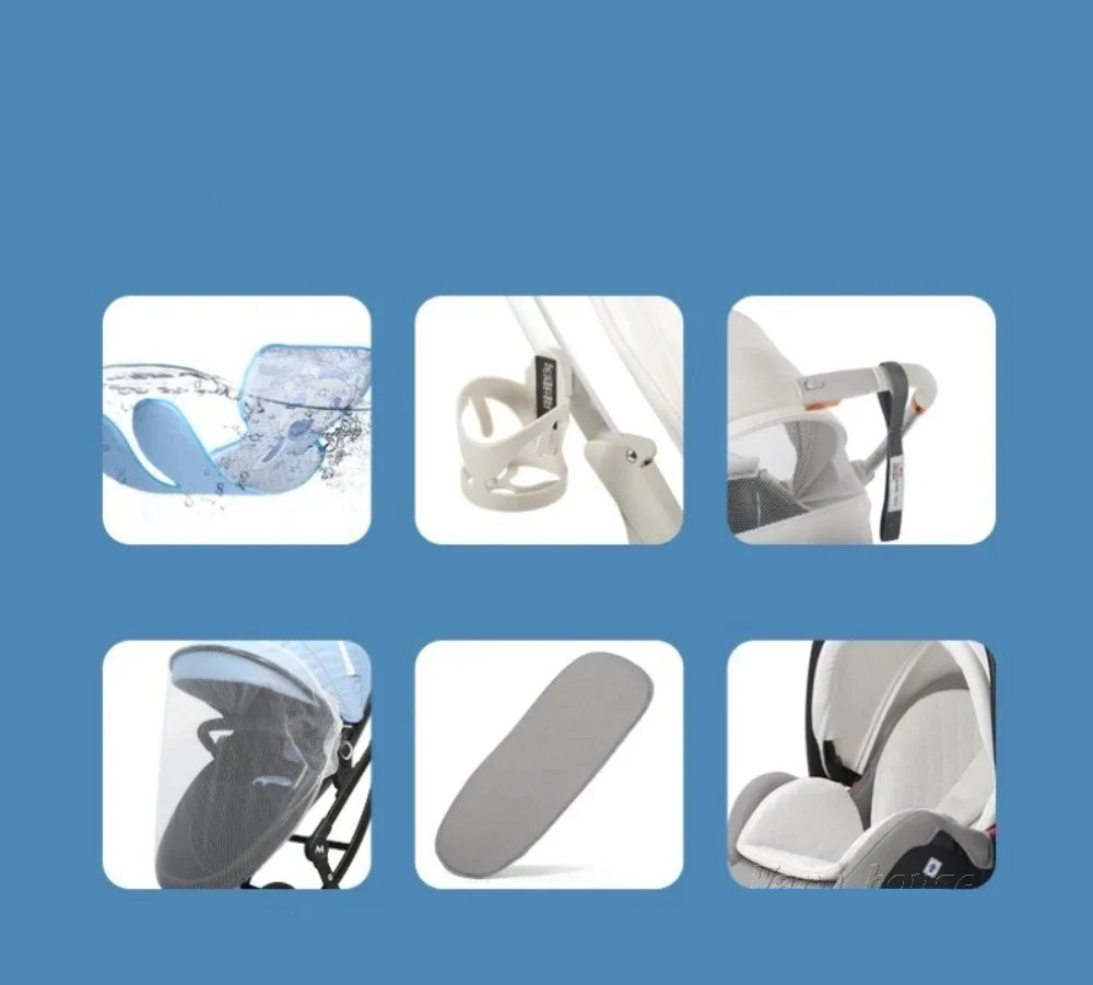 Luxuriöser 3-in-1-Kinderwagen