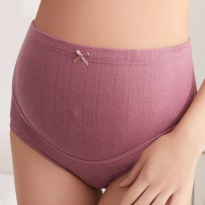Schwangerschafts-Shorts aus Baumwolle mit Hoher Taille und Verstellbar