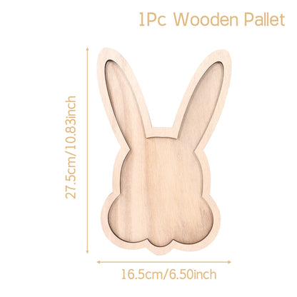 Osterhase Holztablett