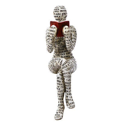 Abstrakte Skulptur & Yoga-Figur