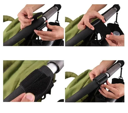 2 Stück Lederwagenhaken für Kinderwagen