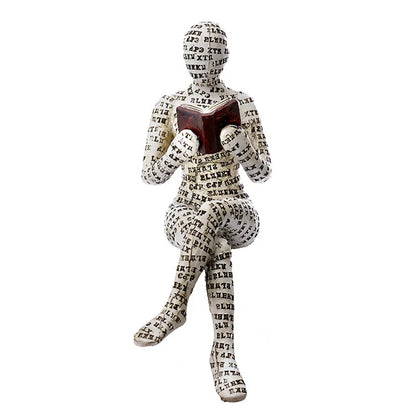 Abstrakte Skulptur & Yoga-Figur