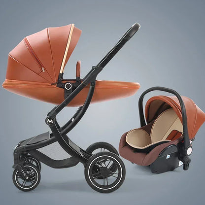 Luxuriöser 3-in-1-Kinderwagen