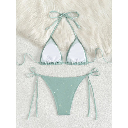 Bikini mit Glitzerdetails