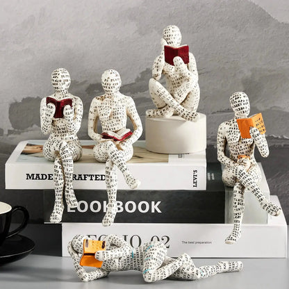 Abstrakte Skulptur & Yoga-Figur