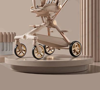 Luxuriöser Leichter Babywagen mit Höhenverstellbaren Griffen