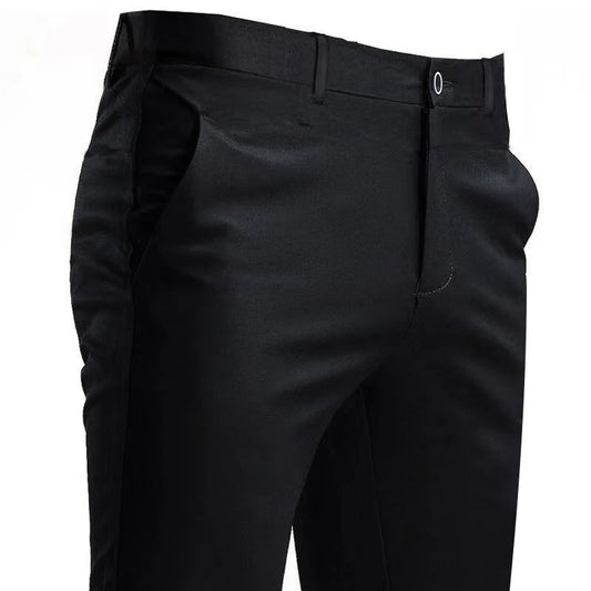 Herren Anzughose – Elastisch, Gerade, Elegant & Bequem