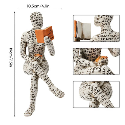 Abstrakte Skulptur & Yoga-Figur