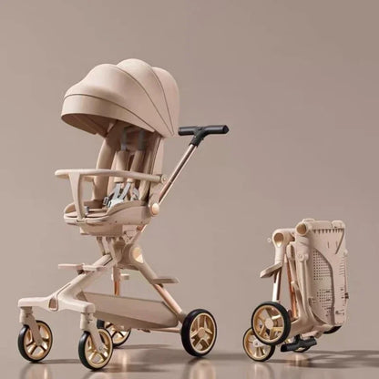 Luxuriöser Leichter Babywagen mit Höhenverstellbaren Griffen