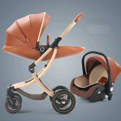 Luxuriöser 3-in-1-Kinderwagen