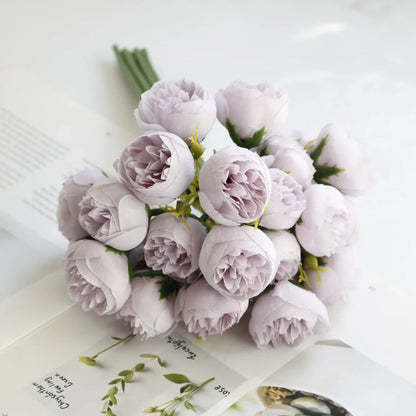 27 Kunstblumen für Arrangements