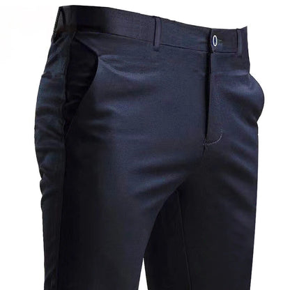 Herren Anzughose – Elastisch, Gerade, Elegant & Bequem
