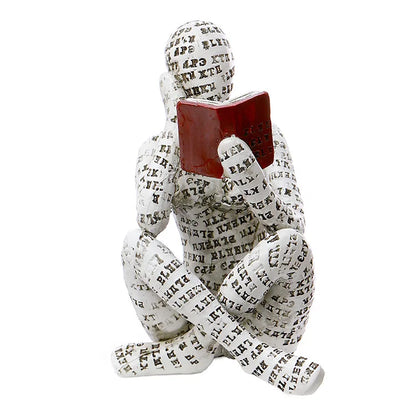 Abstrakte Skulptur & Yoga-Figur