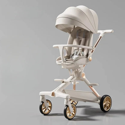 Luxuriöser Leichter Babywagen mit Höhenverstellbaren Griffen