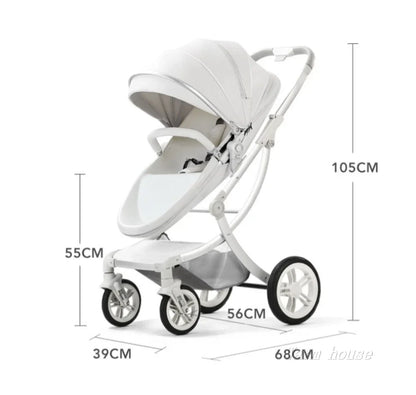 Luxuriöser 3-in-1-Kinderwagen