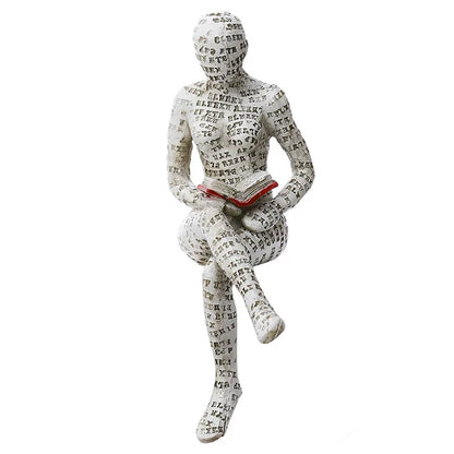 Abstrakte Skulptur & Yoga-Figur
