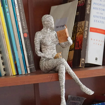 Abstrakte Skulptur & Yoga-Figur