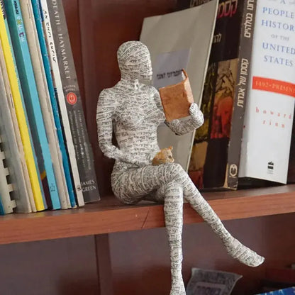 Abstrakte Skulptur & Yoga-Figur