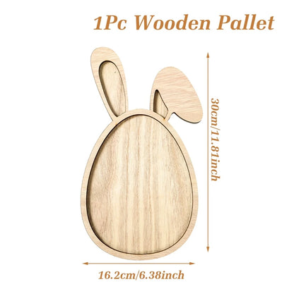 Osterhase Holztablett