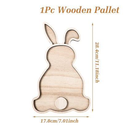 Osterhase Holztablett