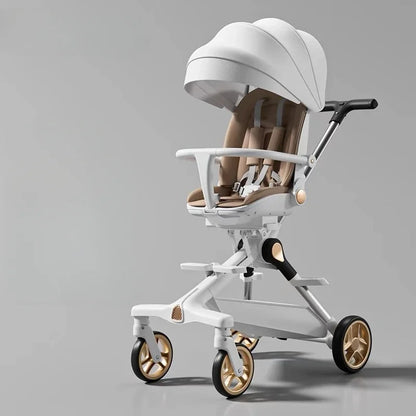 Luxuriöser Leichter Babywagen mit Höhenverstellbaren Griffen
