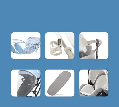 Luxuriöser 3-in-1-Kinderwagen